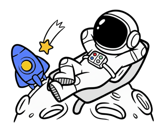 Astronaut in the air